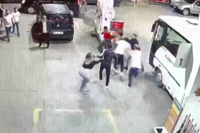 Yakınlarını topladı, benzinlik çalışanını hastanelik etti