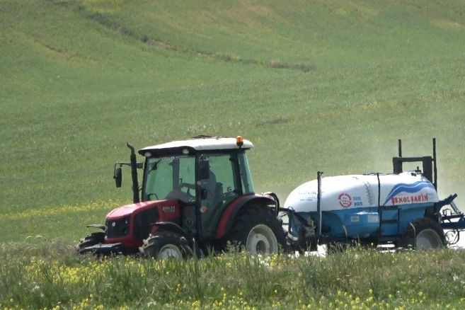 Çiftçiler, zararlı bitkiye karşı önlem almaya başladı