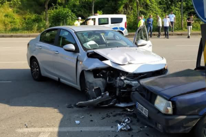 Giresun'da Trafik Kazası: Sürücü Camdan Fırladı