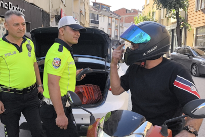 Kask kullanırken kaza yaptı, ölümden döndü