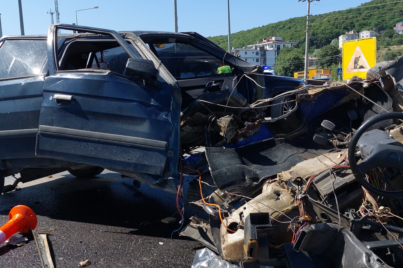 Samsun'da Korkunç Kaza! 3'ü Ağır 4 Yaralı: İşte O Görüntüler