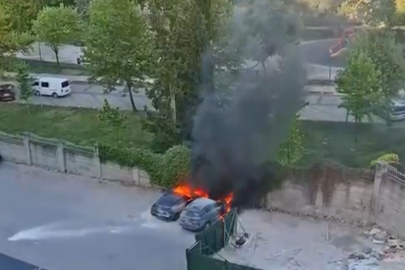 Otomobil Cayır Cayır Yandı!