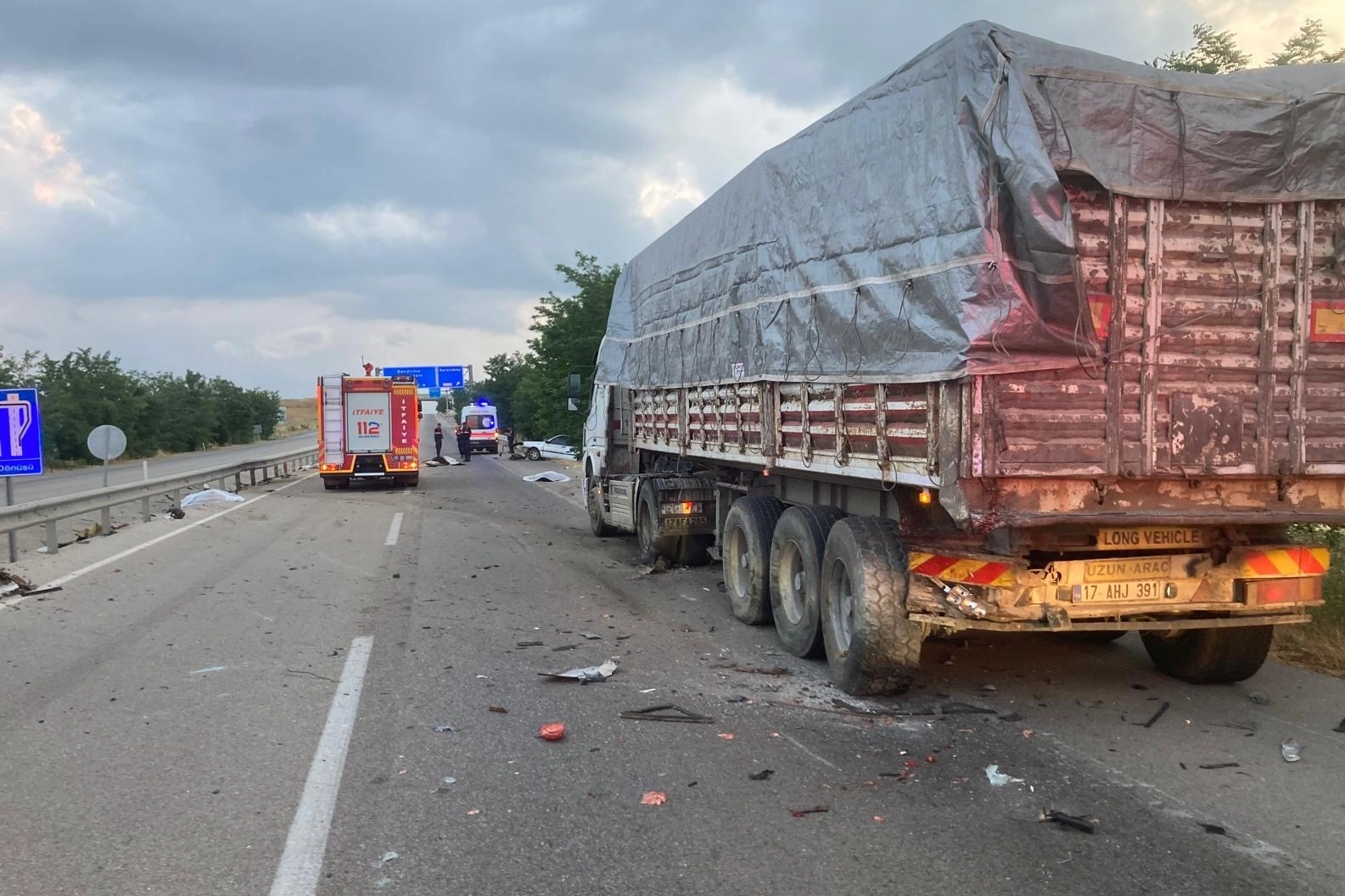 Balıkesir'de feci kaza! İşte Görüntüler!