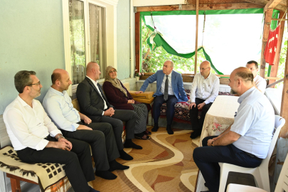 Karacabey’de şehit ailelerine anlamlı ziyaret