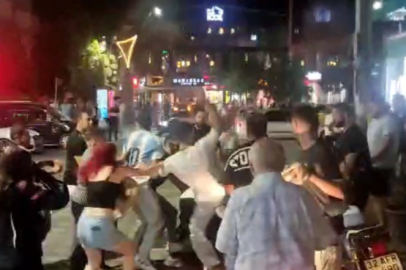 Yaya ile motosikletli arasında çıkan kavgada ortalık savaş alanına döndü