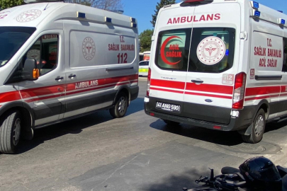 Yolun Karşısına Geçmek İsterken Motosiklet Çarptı