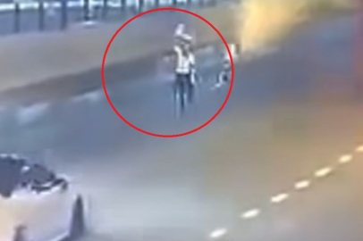 Kaçan Aracı Dubayla Durdurmaya Çalıştı