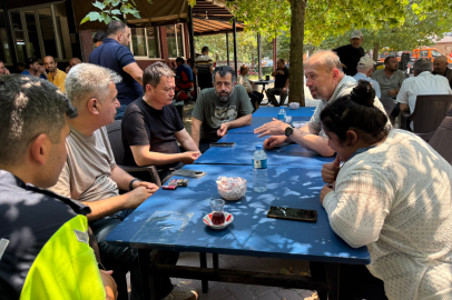 Osmangazi Belediye Başkanı Erkan Aydın Yangın Bölgesinde