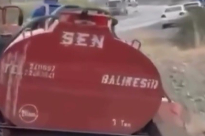 Bursa'da yangına müdahaleye giden çiftçiyi, patlayan tekerleği de durduramadı