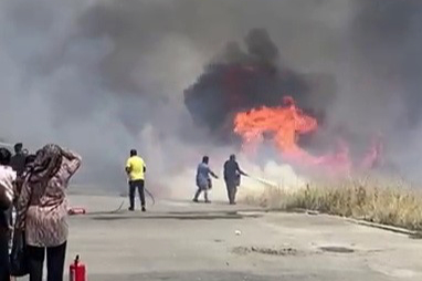 Konteyner Kent Yanmaktan Son Anda Kurtarıldı