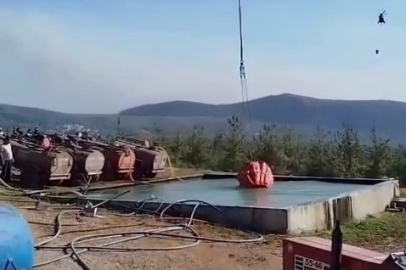 Bursa'da yangınlara havadan 3 bin 271 ton su atıldı
