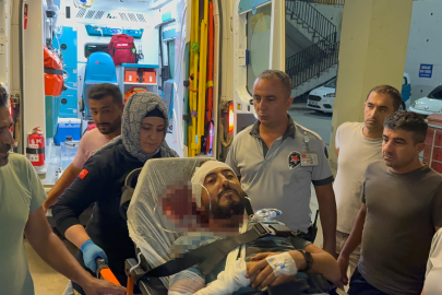 Patlamada kopan kaya parçası işçinin ensesine isabet etti