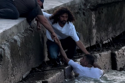 Film gibi olay! Polis kıyıda bekledi