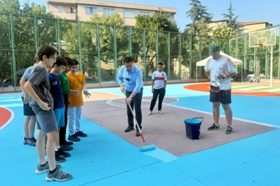 Gençlerin Hayali Gerçek Oluyor: Osmangazi’de Basketbol Sahaları Sanatla Buluşuyor