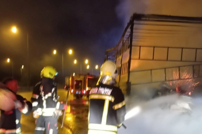 Kuruyemiş Yüklü Tır Alevlere Teslim Oldu