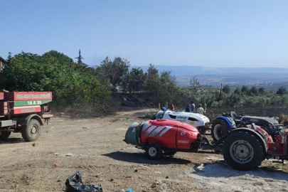 Mudanya'da Çöplük Yangını
