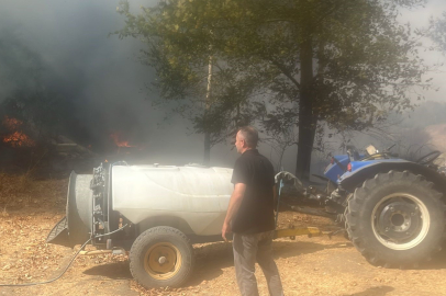 İnegöl'de Çıkan Yangın Panik Yarattı