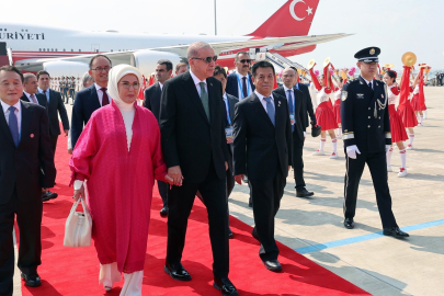 Cumhurbaşkanı Erdoğan Şanghay İşbirliği Örgütü toplantısı için Çin'de