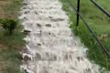 Caddeler dereye döndü, bir ağaç devrildi