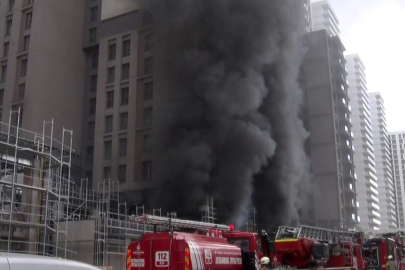 İnşaatta Çıkan Yangın Korkuttu