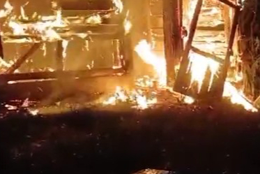 Fındık deposunda yangın: Bir ton fındık kül oldu