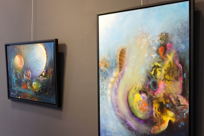 Rübeyda Erman, dördüncü kişisel sergisi "Renkli Portal" ile sanatseverlerin karşısına çıktı