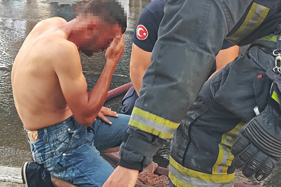 Antalya'da intihar girişimi! Başından aşağı benzin döktü!