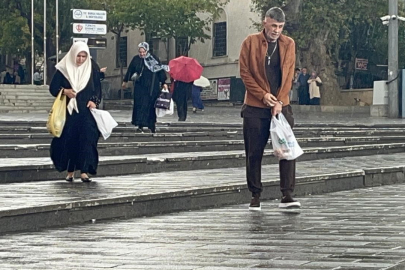 Bursa'da beklenen yağmura vatandaşlar hazırlıksız yakalandı