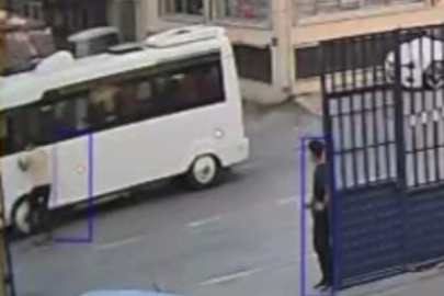 Sürücü el frenini çekmeyi unutunca, durdurmak için canını hiçe saydı