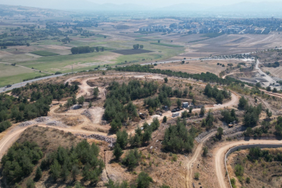 İnegöl Millet Bahçesi’nde altyapı çalışmaları sürüyor