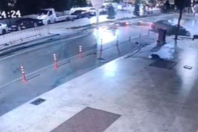 Önünde yaşanan kazayı izleyen motosikletli, kontrolünü kaybederek kaza yaptı