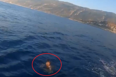 Yüzerek Yunan'a kaçarken yakalandı