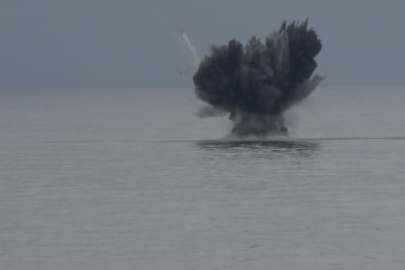 Trabzon'da balıkçıların bulduğu İDA etkisiz hale getirildi