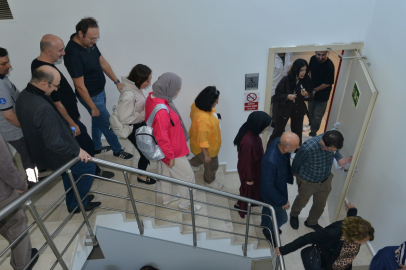 Büyükşehir Binasında Yangın Tatbikatı 