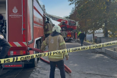 Fabrika Alevlere Teslim Oldu: Çalışmalar Havadan Görüntülendi