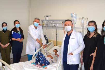 Minik Fehmi babasının böbreği ile hayata tutundu