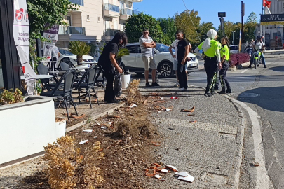 Alkolmetreyi üflemeyi bir türlü kabul etmeyen sürücü, hakaretler savurunca gözaltına alındı
