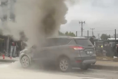 Seyir Halindeki Otomobil Alevlere Teslim Oldu