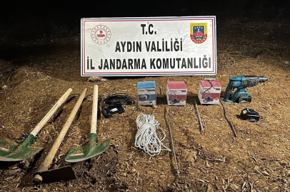 Kaçak Kazı Yapan 4 Kişiye Baskın
