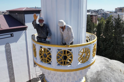 172. minaresini deprem bölgesi Adıyaman'da tamamladı