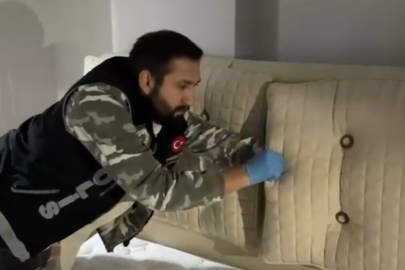 Samsun'da baza başlığına gizlenmiş uyuşturucu ele geçirildi