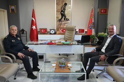 Başkan Karabatı’dan İlçe Emniyet Müdürü Pişik’e Hayırlı Olsun Ziyareti