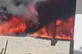 Bina İnşaatında Çıkan Yangın Paniğe Neden Oldu