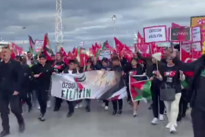 Mudanya'da  Filistin’e Destek Yürüyüşü