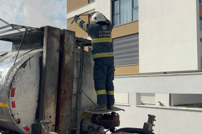 Zift Tankeri Alevlere Teslim Oldu