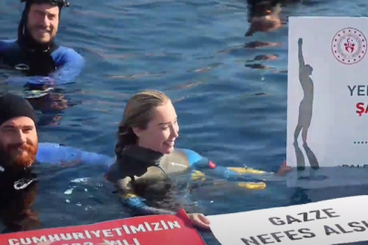 Şahika değişken ağırlık paletsiz kategoride 107 metreye daldı ve kendi dünya rekorunu geliştirdi