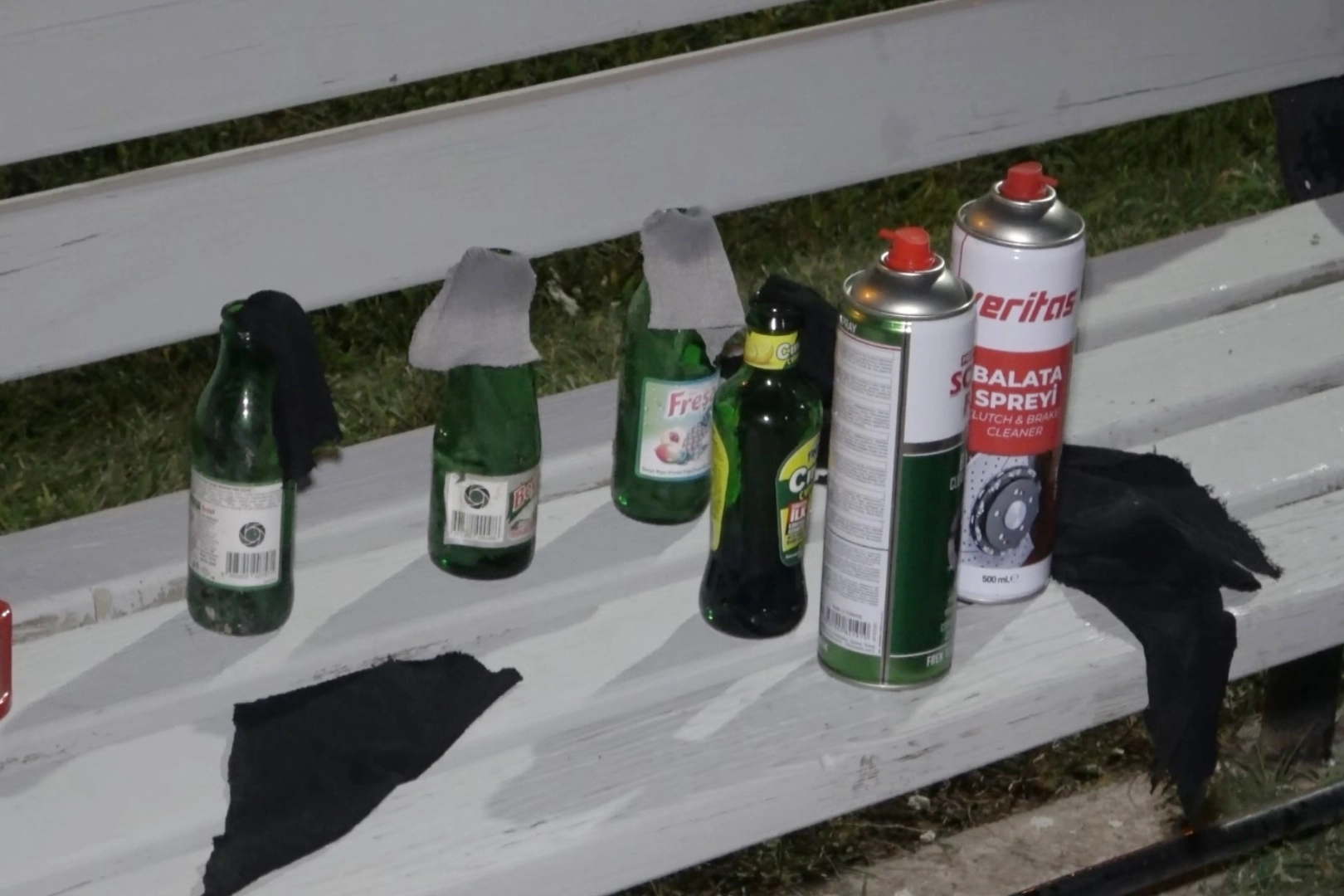 Kavga için molotofkokteyli hazırlarken suçüstü yakalandılar