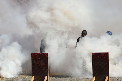 Eğitiminden geçen polislerden hedef şaşmıyor