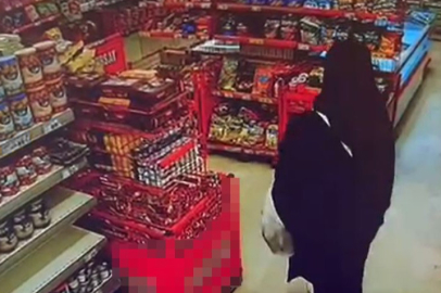 Çocuk hırsız airfryer ve alışveriş arabası çaldı