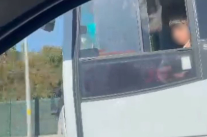 Arnavutköy’de küçük yaşta çocuk otobüs kullanırken görüntülendi